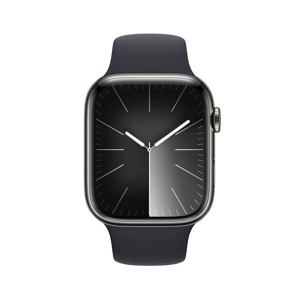 Apple Edelstahl Siehe Series 9 Gps + Cellular 45 Mm, Graphite / steel midnight Apple Edelstahl Siehe Series 9 Gps + Cellular 45 Mm, Graphite / steel midnight
