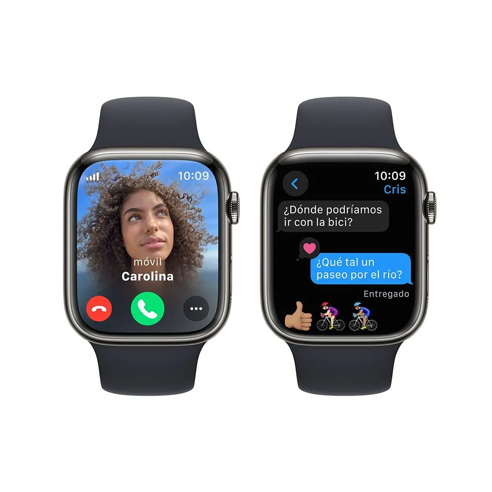 Apple Edelstahl Siehe Series 9 Gps + Cellular 45 Mm, Graphite / steel midnight Apple Edelstahl Siehe Series 9 Gps + Cellular 45 Mm, Graphite / steel midnight