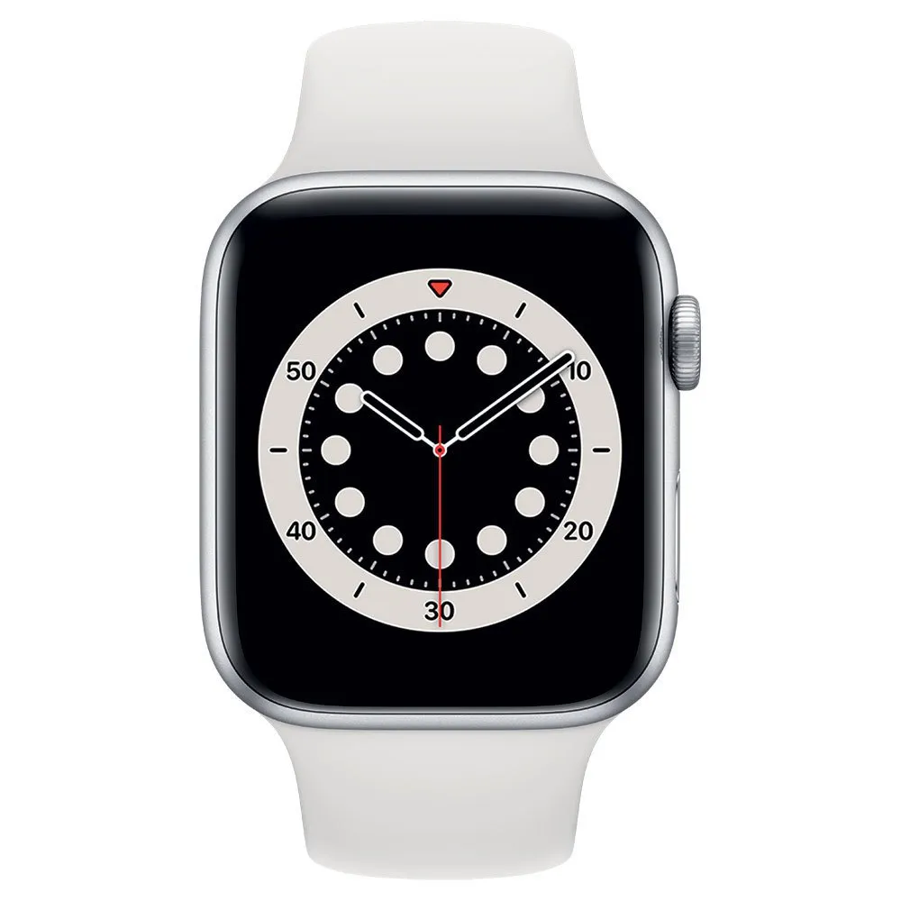 Apple Series 6 Gps+cellular 44 Mm Watch, Silver / white Apple Series 6 Gps+cellular 44 Mm Watch, Silver / white