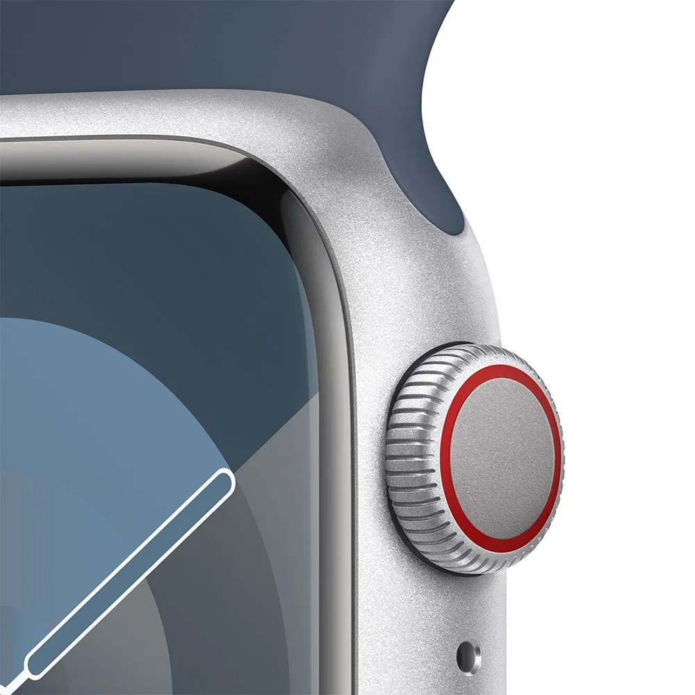 Apple Series 9 Gps+cellular 41 Mm Uhr Refurbished, Silver / steel blue Apple Series 9 Gps+cellular 41 Mm Uhr Refurbished, Silver / steel blue