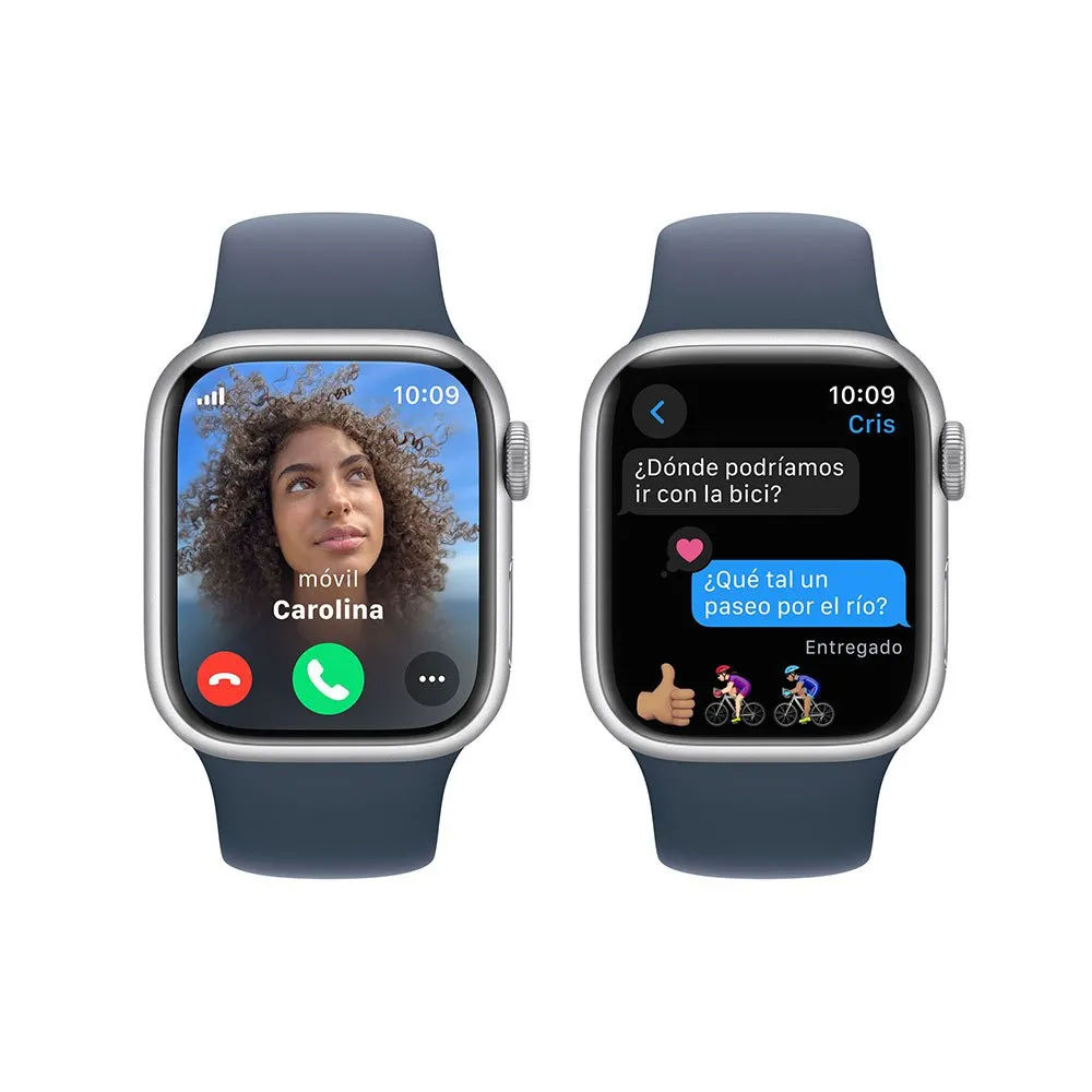 Apple Series 9 Gps+cellular 41 Mm Uhr Refurbished, Silver / steel blue Apple Series 9 Gps+cellular 41 Mm Uhr Refurbished, Silver / steel blue