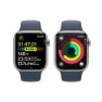 Apple Series 9 Gps+cellular 45 Mm Watch, Silver / steel blue