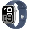 Silver aluminium / denim