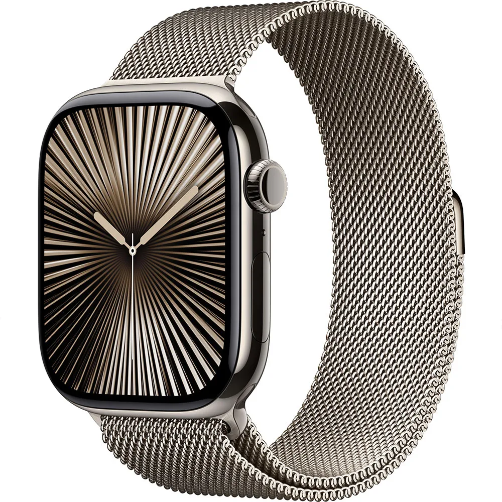 Apple Watch Series 10 Gps + Cellular 46mm Milanese Loop Refurbished, Natural titanium / natural Apple Watch Series 10 Gps + Cellular 46mm Milanese Loop Refurbished, Natural titanium / natural