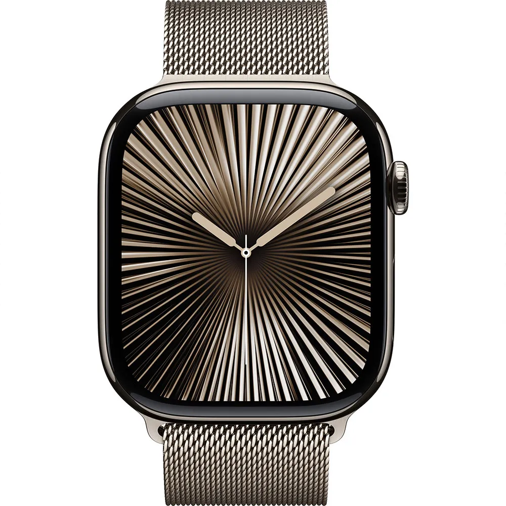 Apple Watch Series 10 Gps + Cellular 46mm Milanese Loop Refurbished, Natural titanium / natural Apple Watch Series 10 Gps + Cellular 46mm Milanese Loop Refurbished, Natural titanium / natural