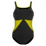 Aqua Sphere Elkie Badeanzug, Black / bright yellow