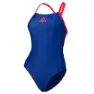 Navy blue / red