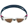 Aqua Sphere Kayenne Kinderschwimmbrille, White / grey / photochromatic brown, One Size