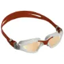 Aqua Sphere Kayenne Pro Lens Iridescent Schwimmbrille Mit Spiegelglas unisex, Grey / red, One Size