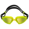 Aqua Sphere Kayenne Pro Schwimmbrille Mit Spiegelglas, Yellow / yellow titanium mirrored, One Size