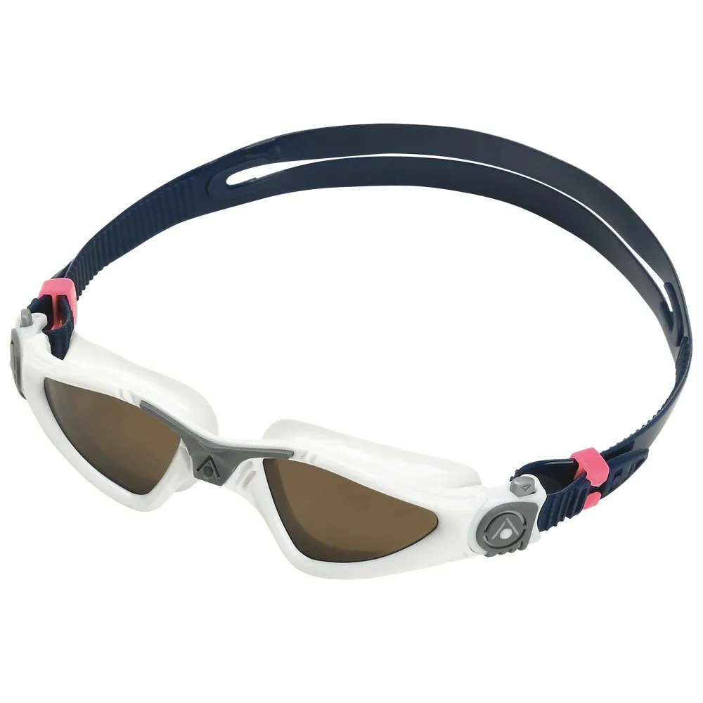 Aqua Sphere Kayenne S Kinderschwimmbrille, White / grey / brown, One Size Aqua Sphere Kayenne S Kinderschwimmbrille, White / grey / brown, One Size