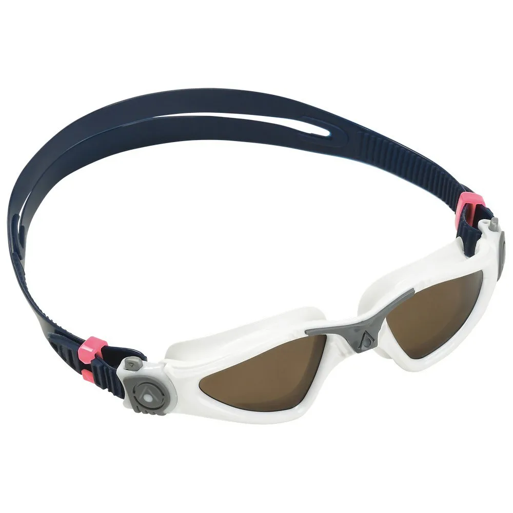 Aqua Sphere Kayenne S Kinderschwimmbrille, White / grey / brown, One Size Aqua Sphere Kayenne S Kinderschwimmbrille, White / grey / brown, One Size