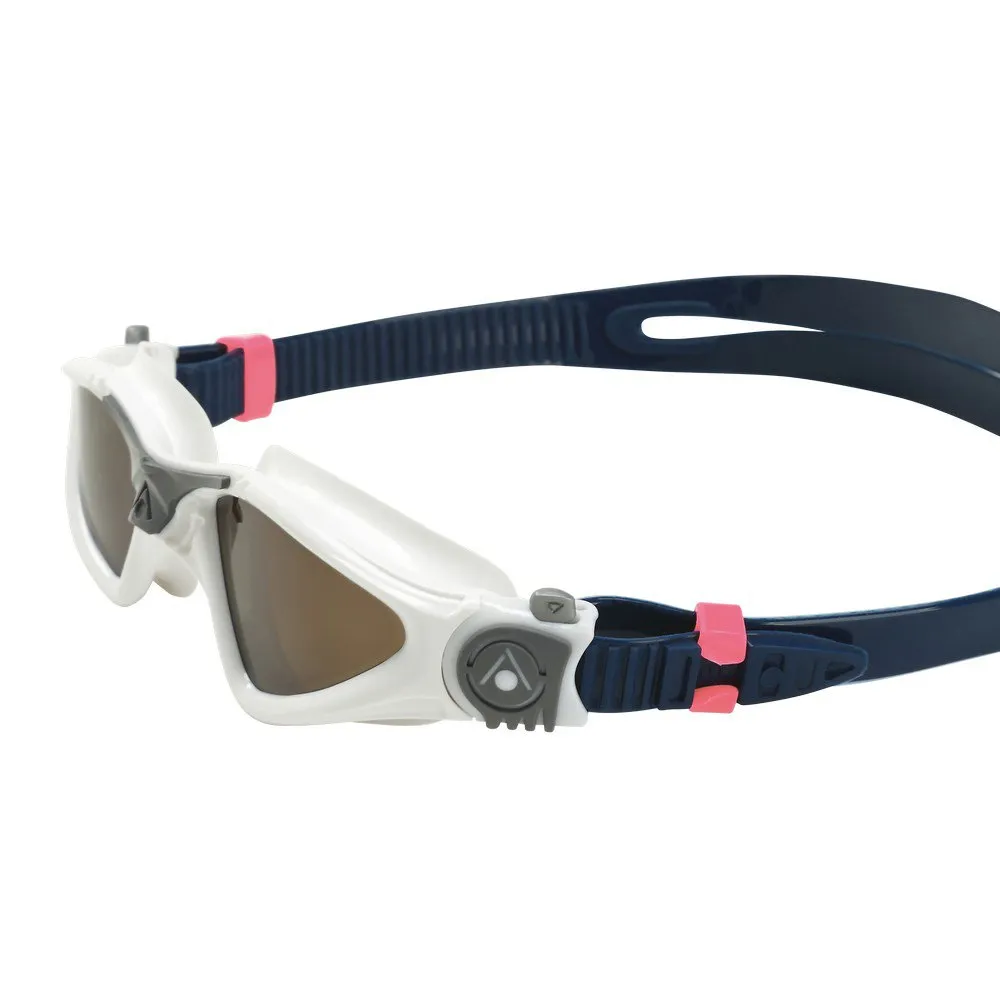 Aqua Sphere Kayenne S Kinderschwimmbrille, White / grey / brown, One Size Aqua Sphere Kayenne S Kinderschwimmbrille, White / grey / brown, One Size