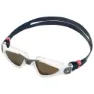 Aqua Sphere Kayenne S Kinderschwimmbrille, White / grey / brown, One Size