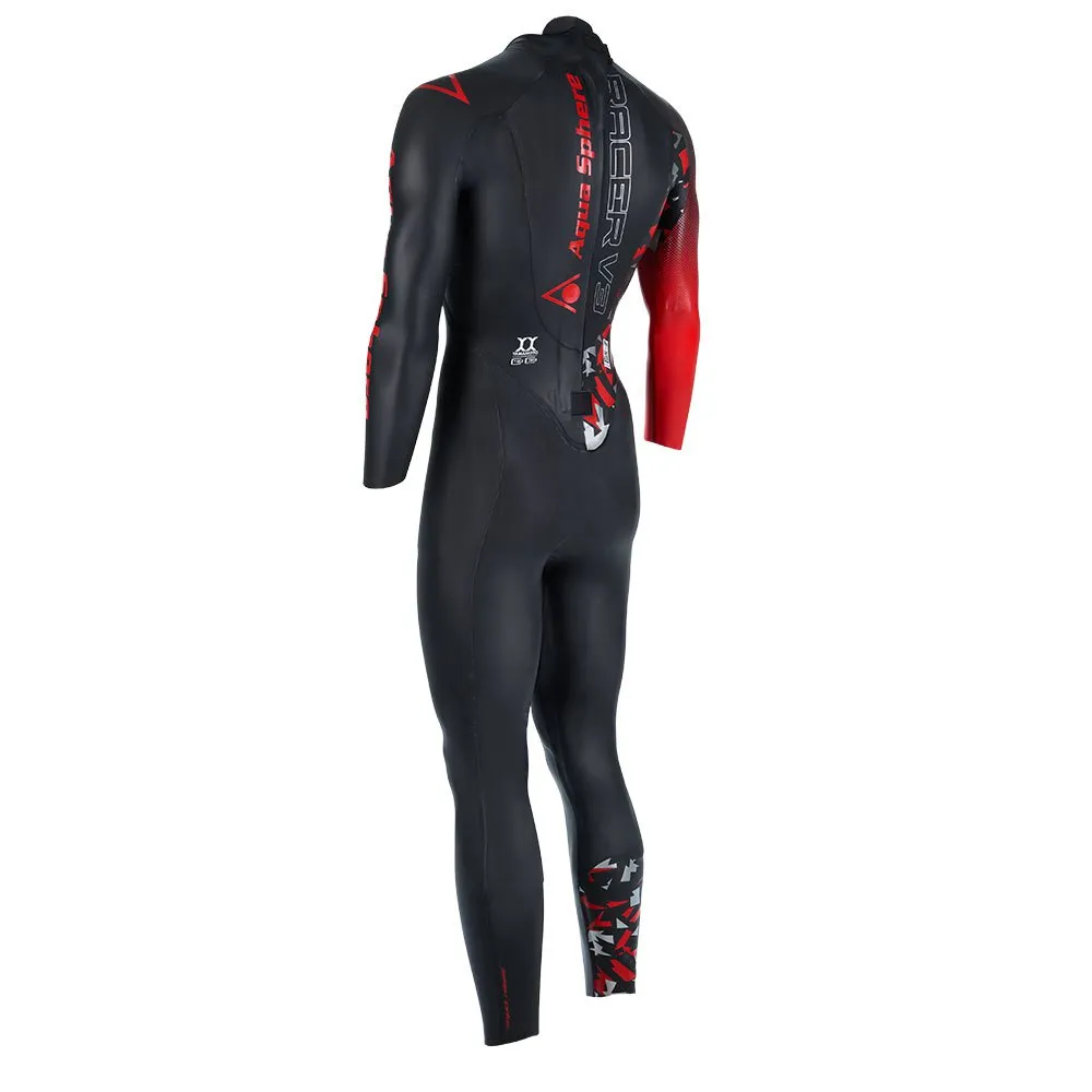Aqua Sphere Racer V3 Neopren-nasstauchanzug unisex, Black / red, S