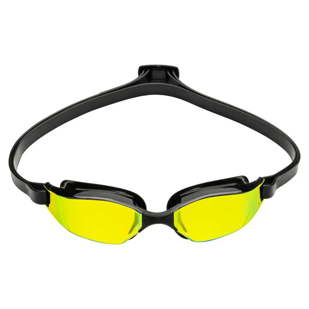 Aqua Sphere Xceed Schwimmbrille Mit Spiegelglas, Black / black / yellow titanium mirrored, One Size Aqua Sphere Xceed Schwimmbrille Mit Spiegelglas, Black / black / yellow titanium mirrored, One Size