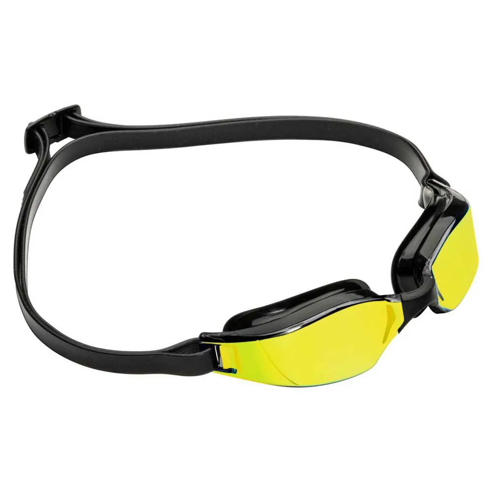 Aqua Sphere Xceed Schwimmbrille Mit Spiegelglas, Black / black / yellow titanium mirrored, One Size Aqua Sphere Xceed Schwimmbrille Mit Spiegelglas, Black / black / yellow titanium mirrored, One Size
