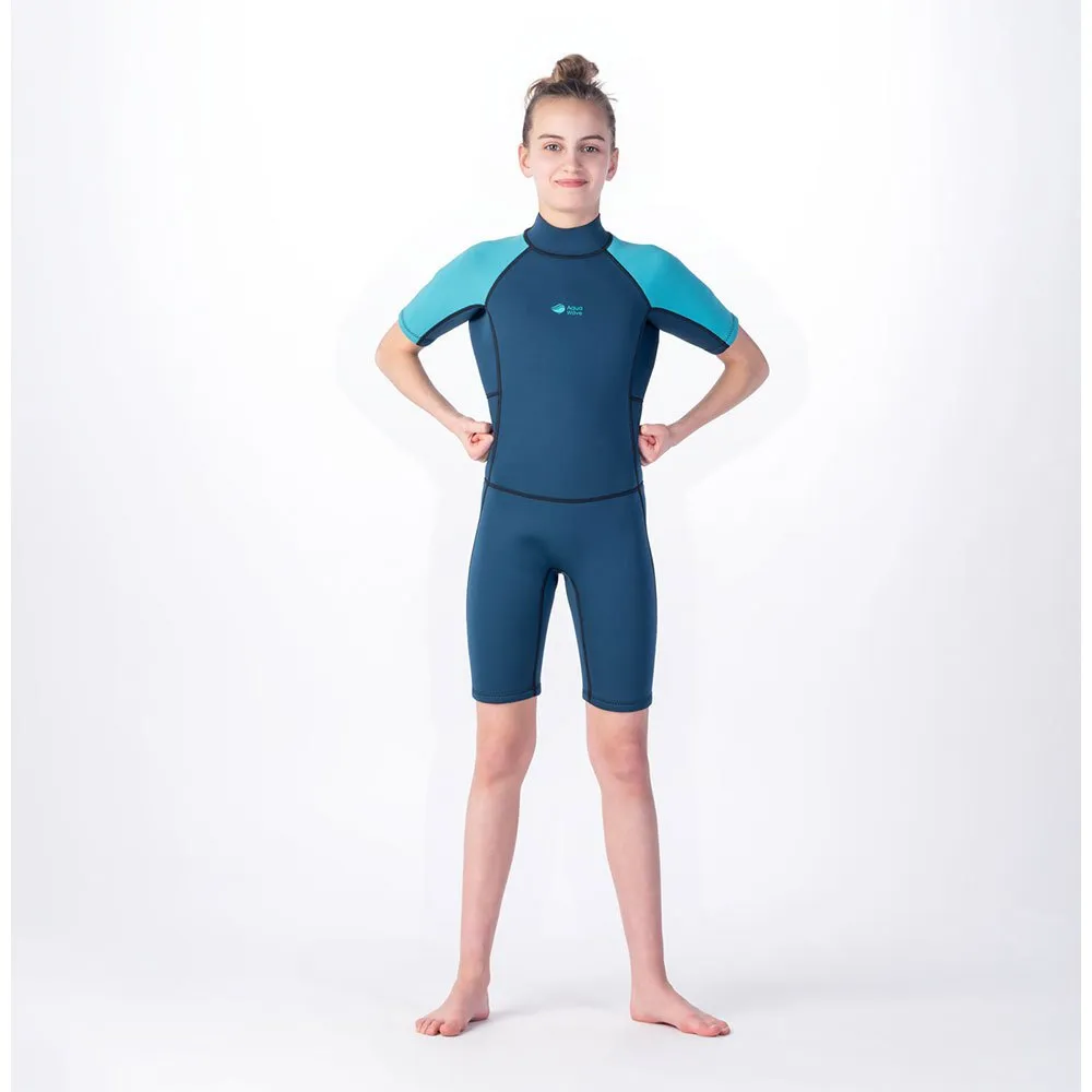 Aquawave Surfo Junior Neopren-nasstauchanzug, Gibraltar sea / peacock blue, 14Y Aquawave Surfo Junior Neopren-nasstauchanzug, Gibraltar sea / peacock blue, 14Y