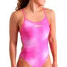 arena Callenge Back Allover Badeanzug, Shocking pink multi / shocking pink