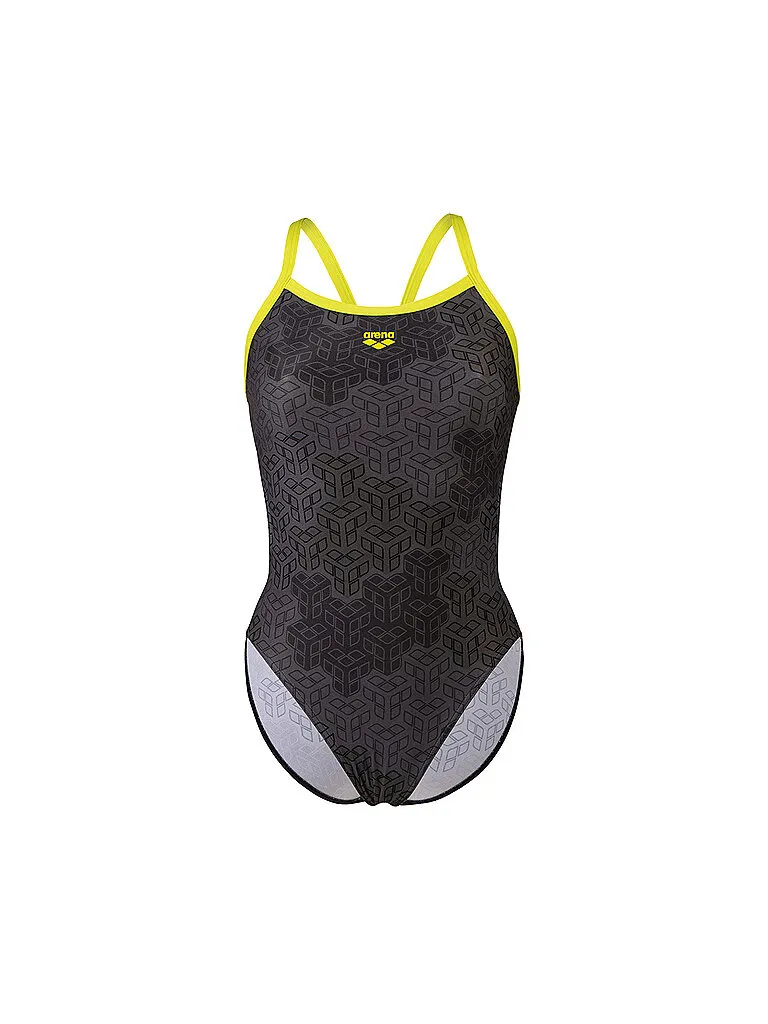 arena Damen Badeanzug Camo Kikko, Grau