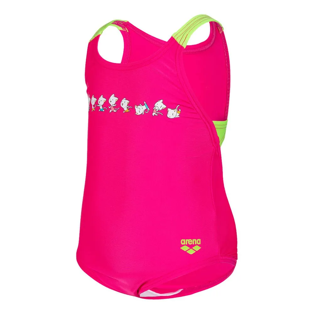 arena Friends Swim Pro Back Badeanzug female, Freak rose, 12-24MON