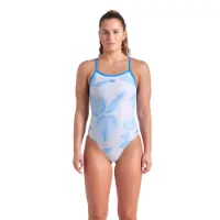arena Frozen Leave Lightdrop Back Badeanzug female arena Frozen Leave Lightdrop Back Badeanzug female