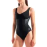 arena Niceseness U Back Badeanzug female, Black / sea foam