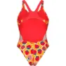 arena Strawberry Swim Tech Back Badeanzug female, Fluo red / orange