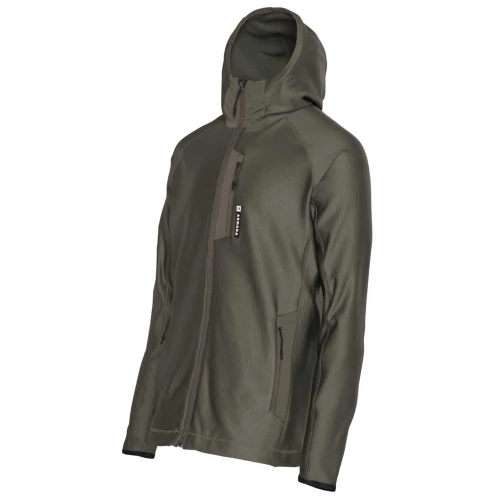 Armada Tuckernot Grid Fleece Mit Durchgehendem Reißverschluss Armada Tuckernot Grid Fleece Mit Durchgehendem Reißverschluss