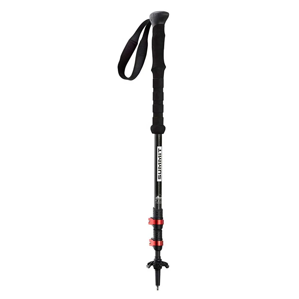 Arva Fuji Carbon 3 Parts Powerlock + Long Grip Stöcke, Black, 105-135cm Arva Fuji Carbon 3 Parts Powerlock + Long Grip Stöcke, Black, 105-135cm
