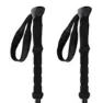 Arva Fuji Carbon 3 Parts Powerlock + Long Grip Stöcke, Black, 105-135cm