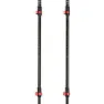 Arva Fuji Carbon 3 Parts Powerlock + Long Grip Stöcke, Black, 105-135cm