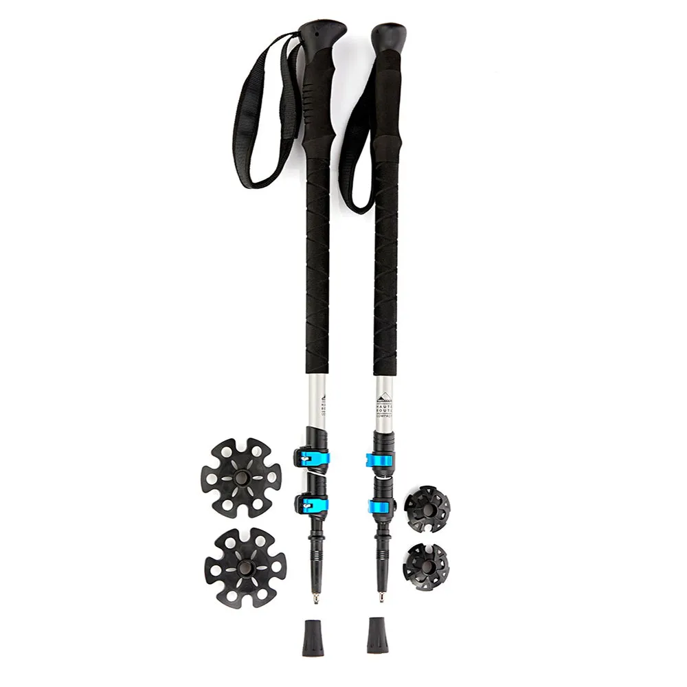 Arva Haute Route Compact 3 Part Powerlock Long Stöcke, Black, 105-135cm Arva Haute Route Compact 3 Part Powerlock Long Stöcke, Black, 105-135cm