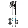 Arva Haute Route Compact 3 Part Powerlock Long Stöcke, Black, 105-135cm
