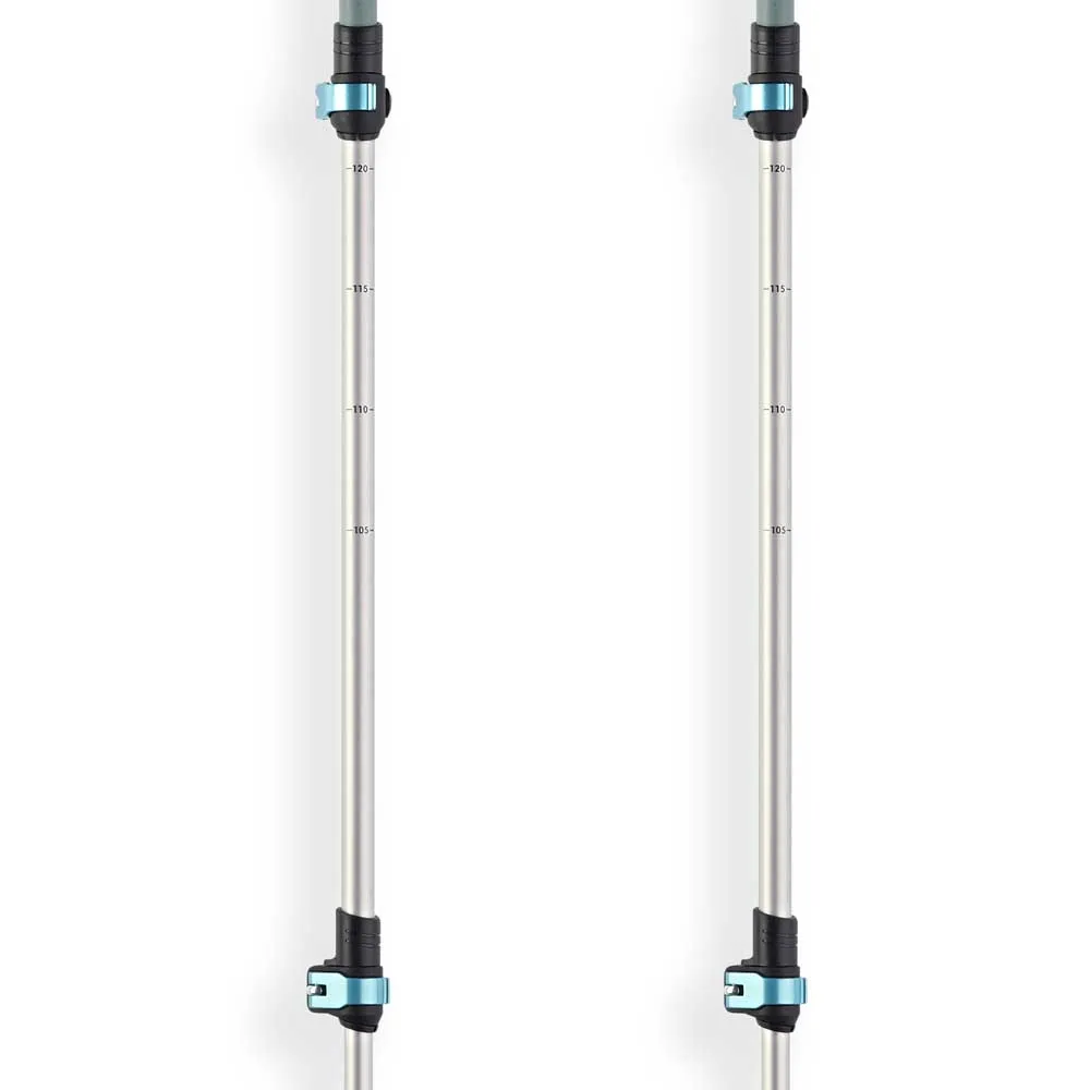 Arva Nepal Compact 3 Parts Powerlock Cork Grip Stöcke, Ice blue, 105-120cm Arva Nepal Compact 3 Parts Powerlock Cork Grip Stöcke, Ice blue, 105-120cm