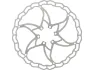 ASHIMA Ai2 ARO-09 Bremsscheibe 6-Loch, Silver, 180mm