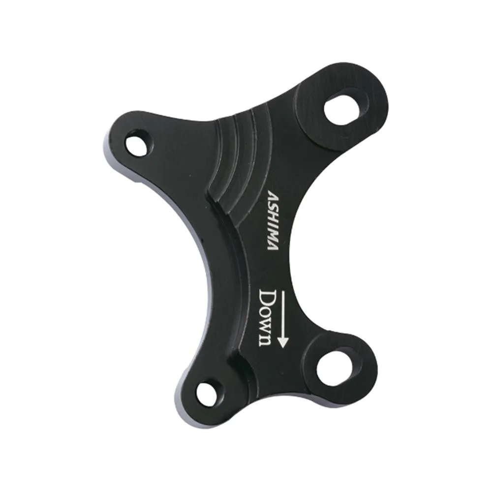 ASHIMA Au12 Scheibenbrems-bremssattel-adapter, Black, 180mm ASHIMA Au12 Scheibenbrems-bremssattel-adapter, Black, 180mm