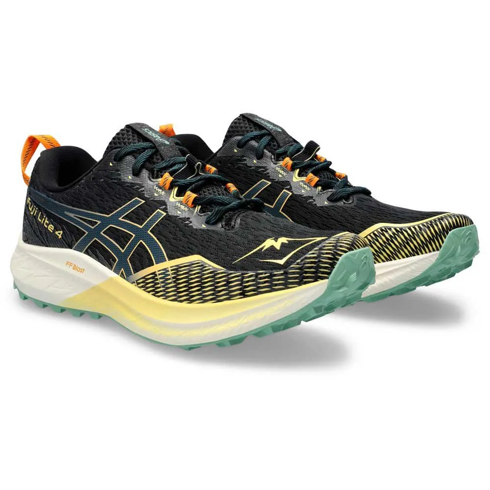 Asics Fuji Lite 4 Trailrunning-schuhe Refurbished male, Black / magnetic blue