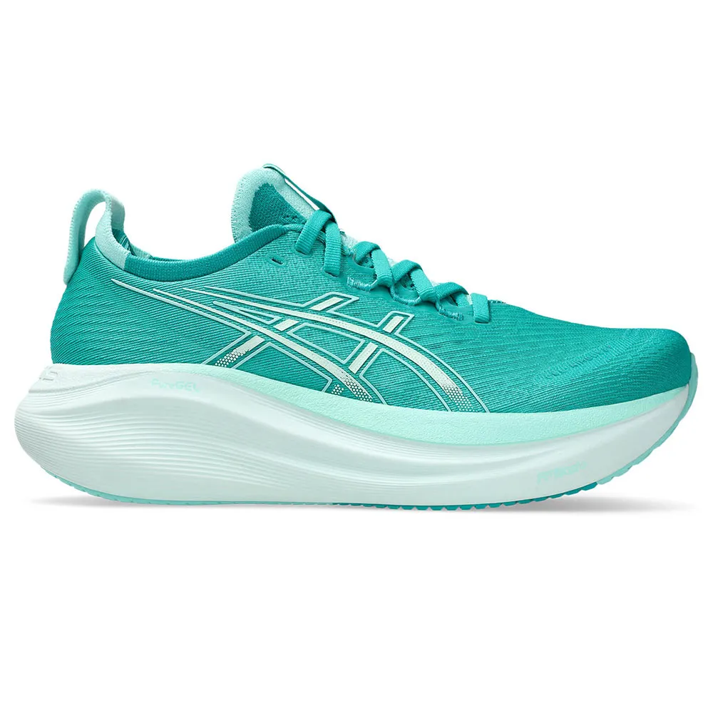 Asics Gel Nimbus 27 Laufschuhe Refurbished female, Wave teal / illuminate mint