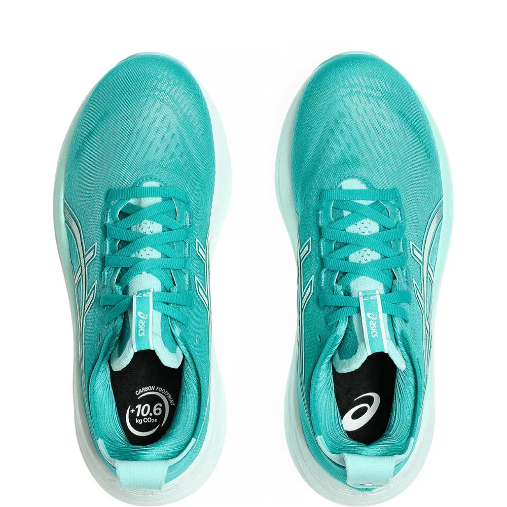 Asics Gel Nimbus 27 Laufschuhe Refurbished female, Wave teal / illuminate mint