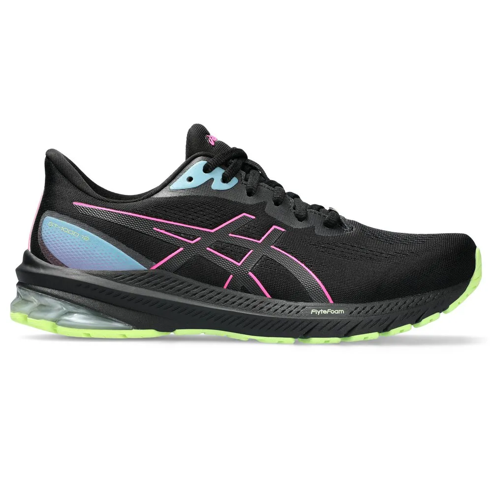 Asics Gt-1000 12 Goretex Laufschuhe female, Black / hot pink