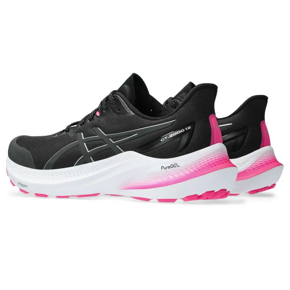 Asics Gt-2000 12 Lite-show Laufschuhe female, Black / pure silver Asics Gt-2000 12 Lite-show Laufschuhe female, Black / pure silver