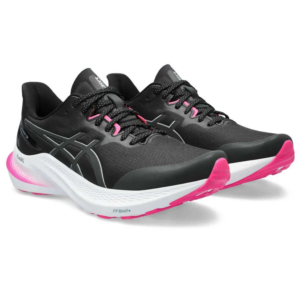 Asics Gt-2000 12 Lite-show Laufschuhe female, Black / pure silver Asics Gt-2000 12 Lite-show Laufschuhe female, Black / pure silver