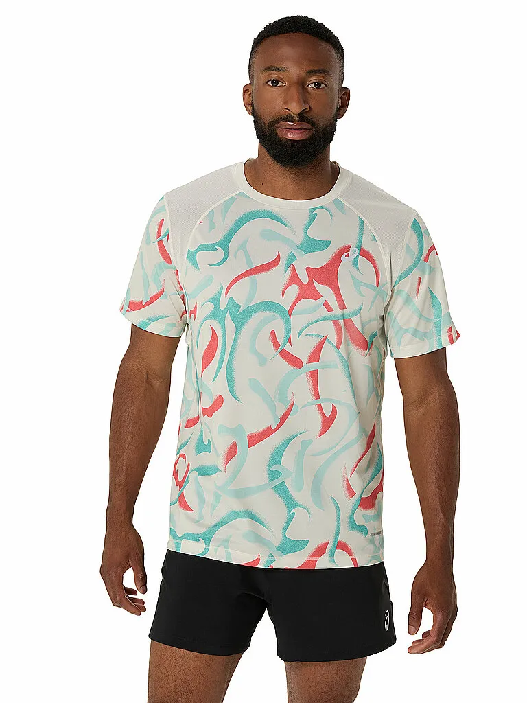 Asics Herren Laufshirt Road All Over Print SS Top