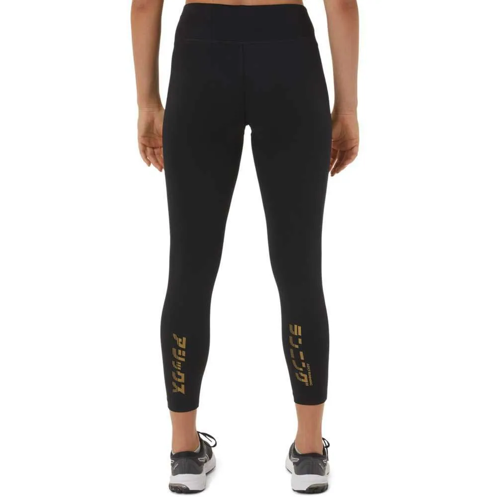 Asics Katakana Crop Leggings female, Performance black
