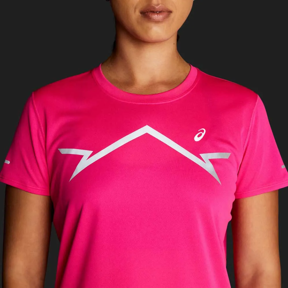 Asics Lite-show Kurzarm-t-shirt female, Pink glo Asics Lite-show Kurzarm-t-shirt female, Pink glo