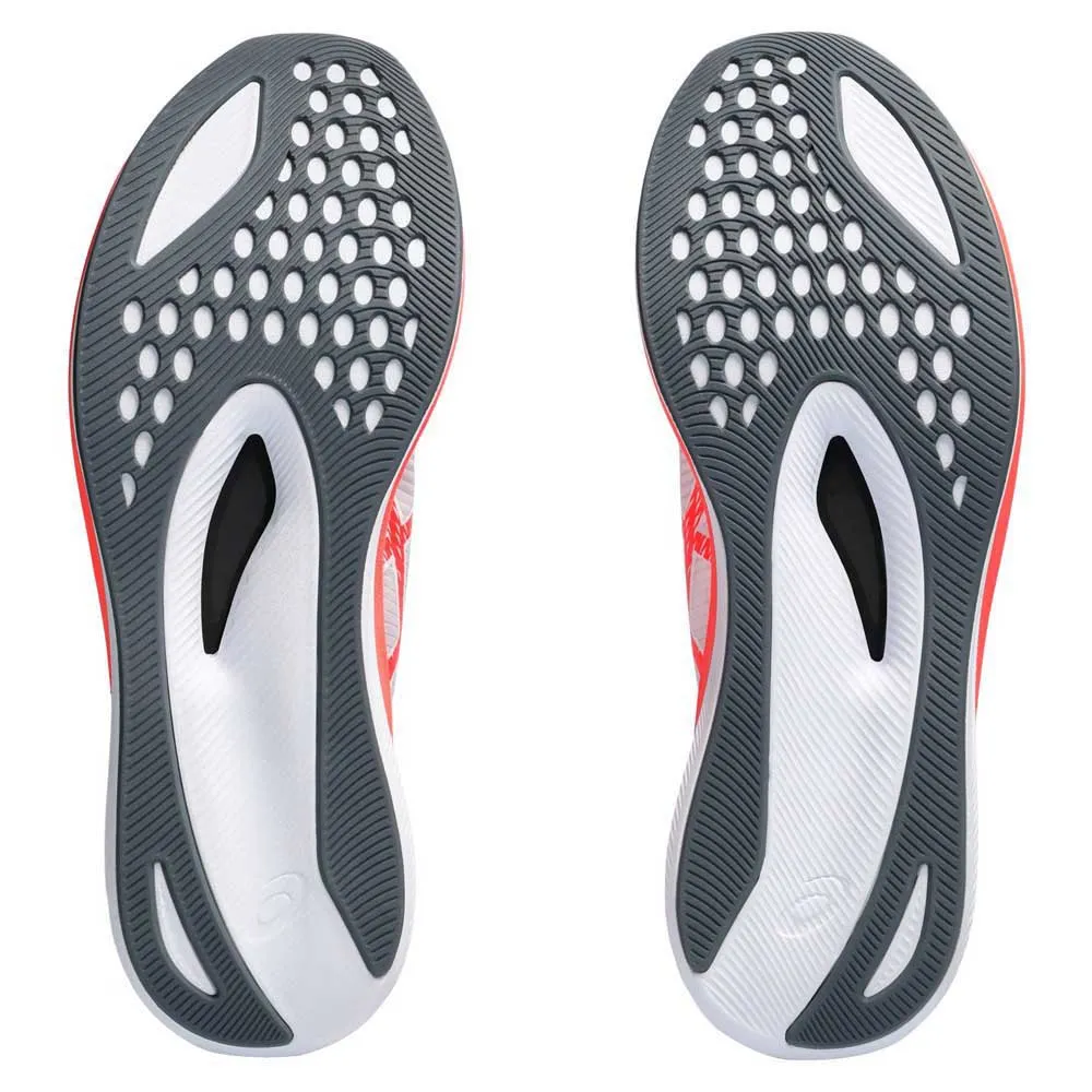 Asics Magic Speed 3 Laufschuhe male, White / sunrise red