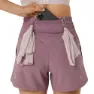 Asics Nagino 4inch Run Kurze Hose female, Dusty mauve