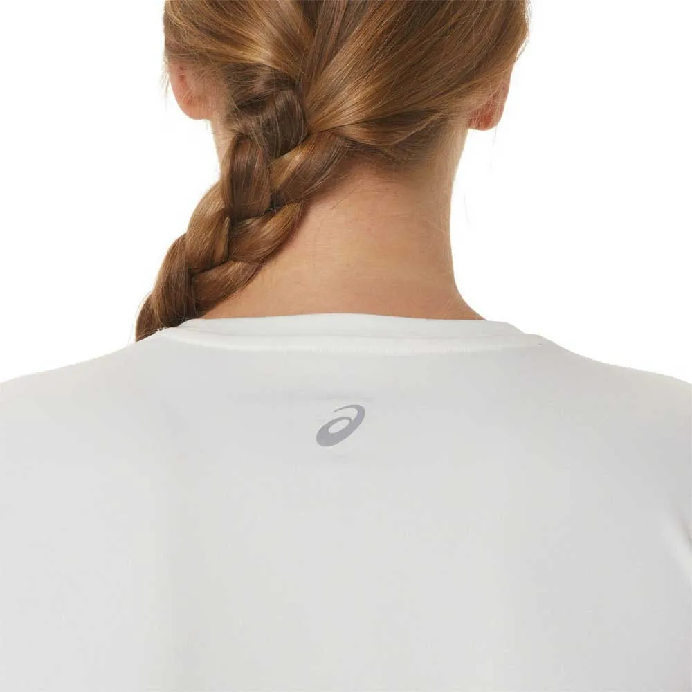 Asics Nagino Graphic Run Kurzarm-t-shirt female, Cream