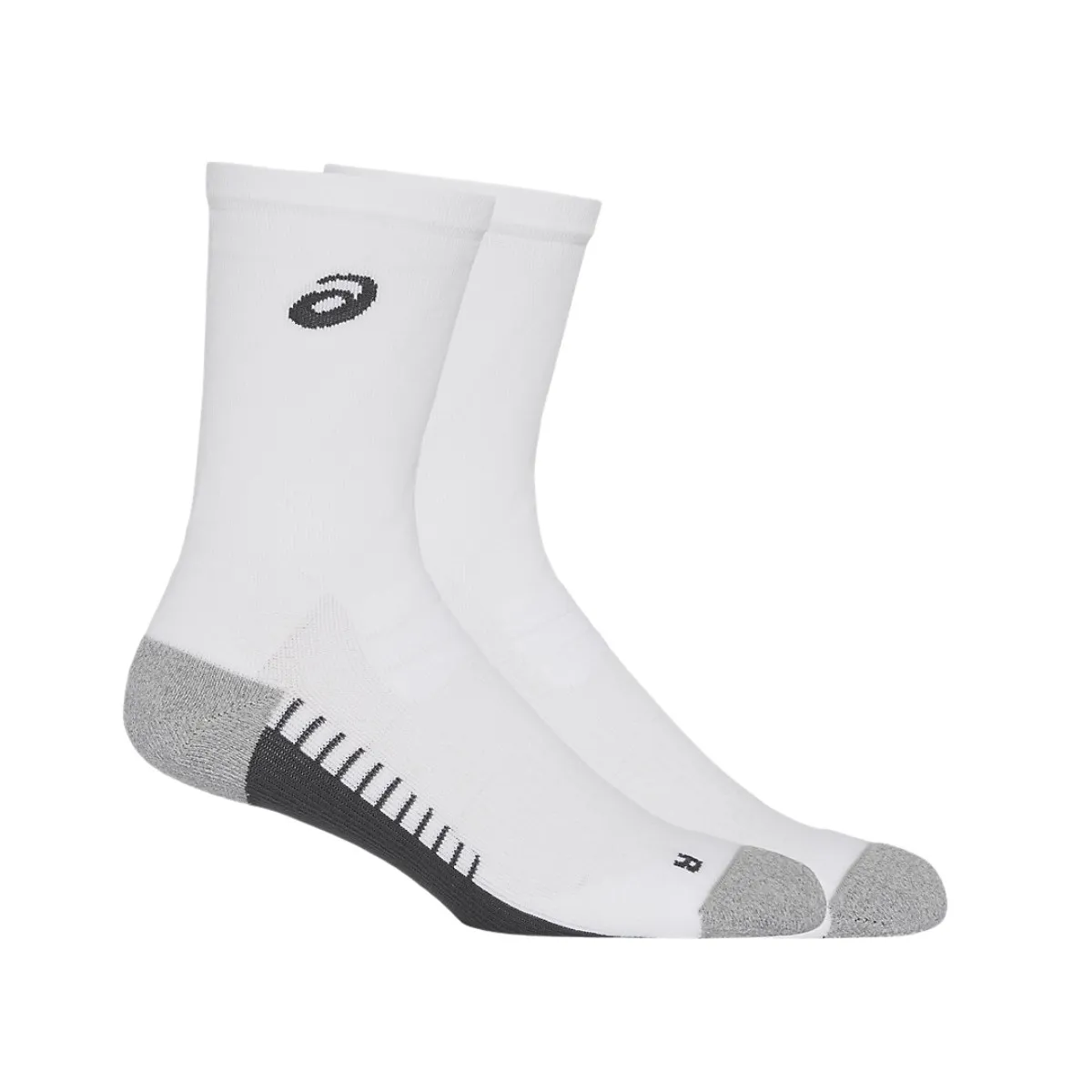 Asics Performance Run Crew Socken, Weiß grau Asics Performance Run Crew Socken, Weiß grau